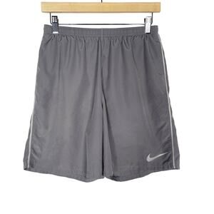 Nike Mens Medium M Gray Dry 7" Challenger Running Shorts Workout Training